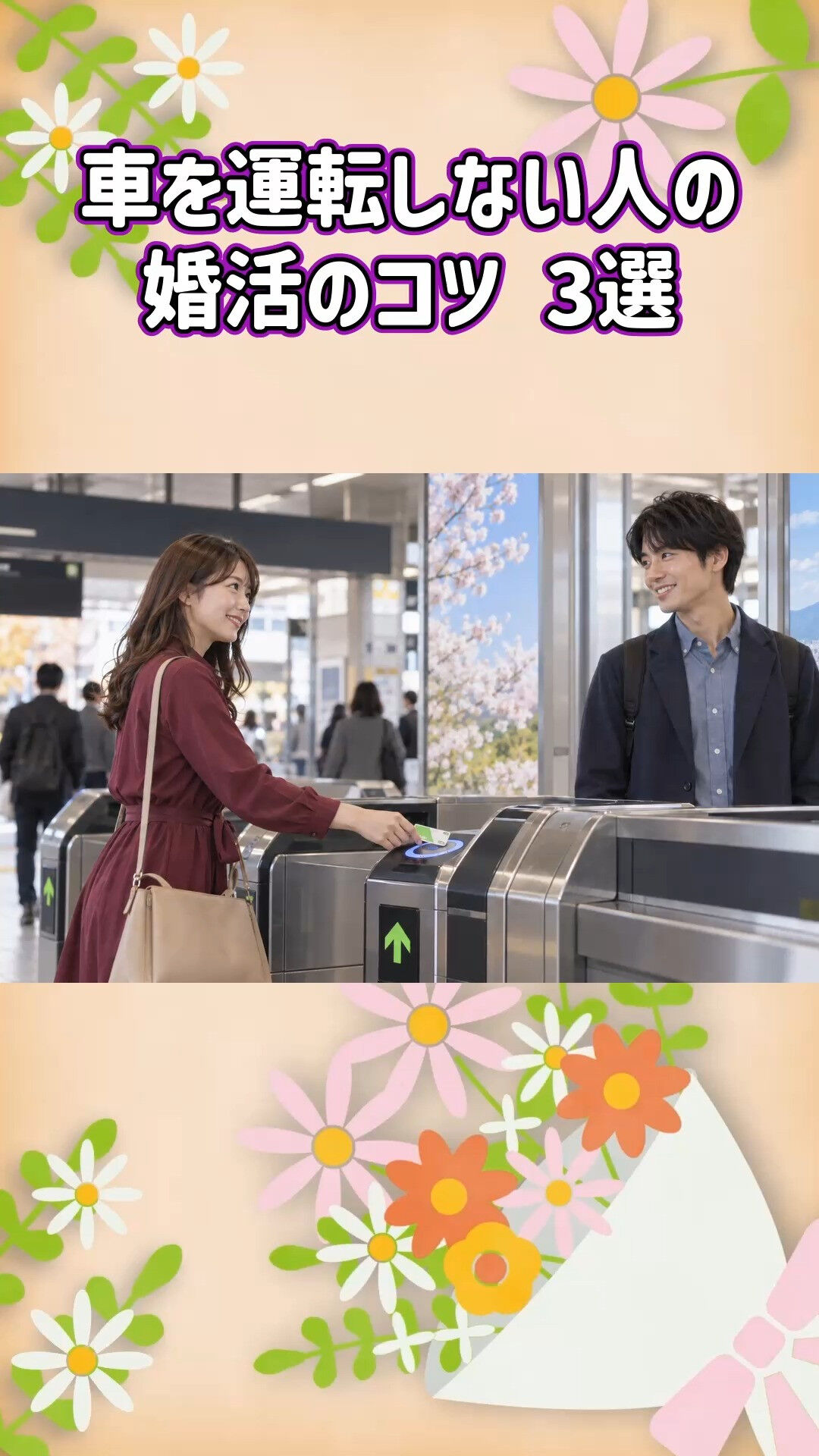 車を運転しない方の婚活も支えるグリム結婚相談所🚃
