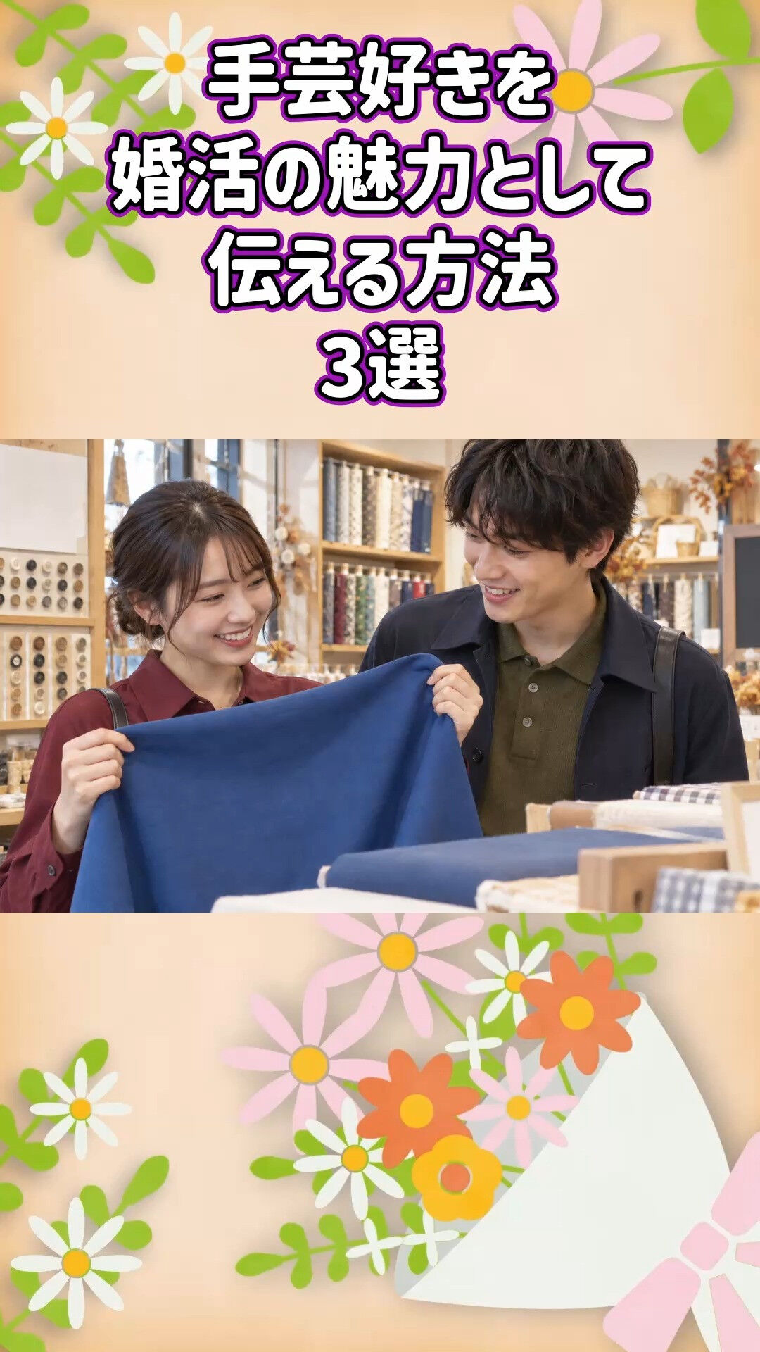 手芸好きの個性を活かす婚活ならグリム結婚相談所🧵